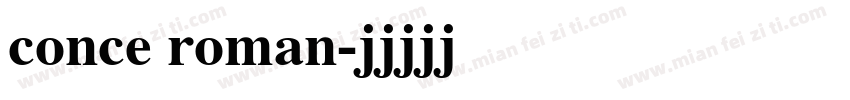 conce roman字体转换